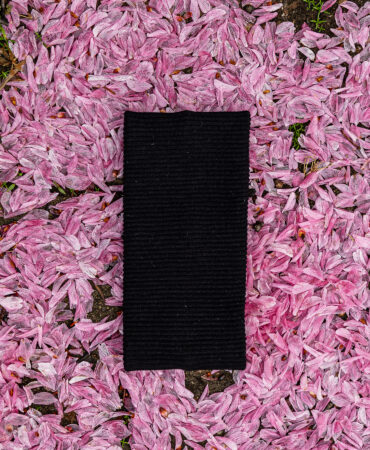 니트 골지헤어밴드 블랙 (knit cotton span hairband)