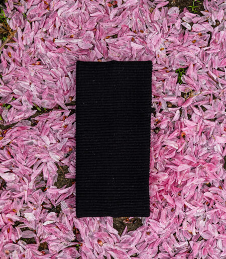 니트 골지헤어밴드 블랙 (knit cotton span hairband)
