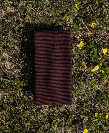 니트 골지헤어밴드 버건디 (knit cotton span hairband)