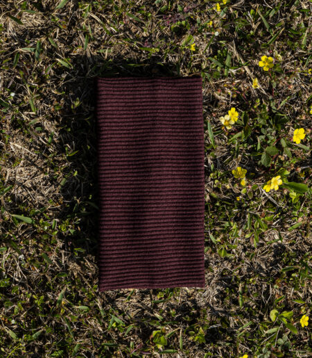 니트 골지헤어밴드 버건디 (knit cotton span hairband)