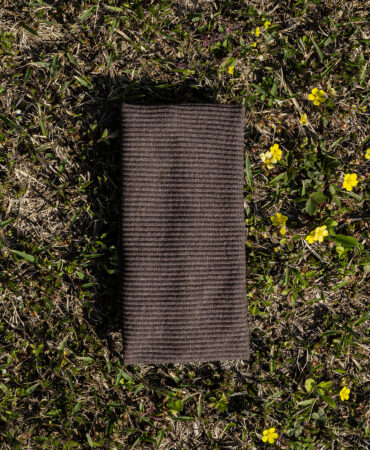 니트 골지헤어밴드 톤브라운 (knit cotton span hairband)