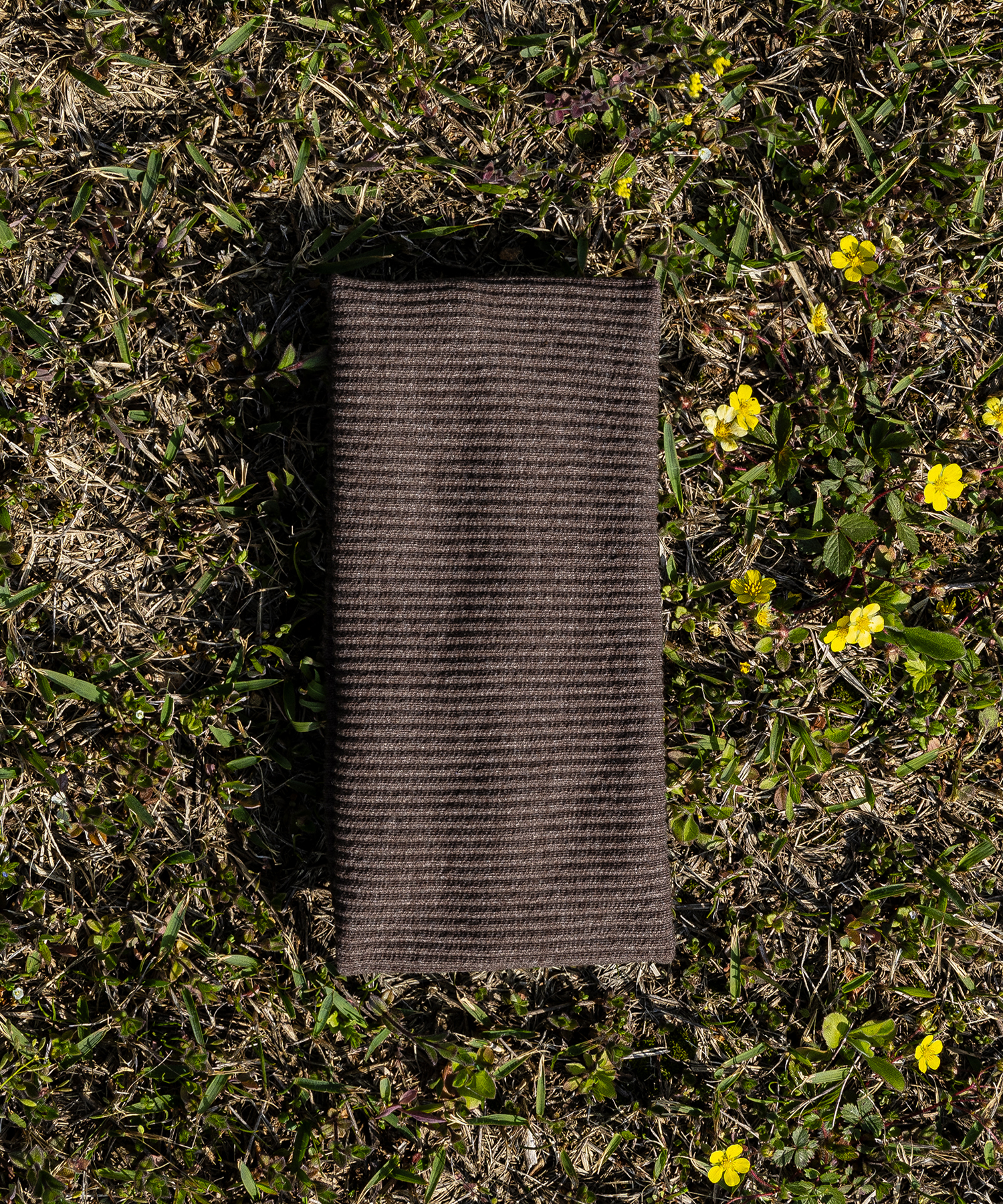 니트 골지헤어밴드 톤브라운 (knit cotton span hairband)