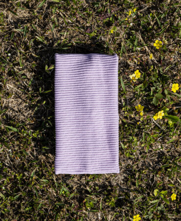 니트 골지헤어밴드 밀크퍼플 (knit cotton span hairband)