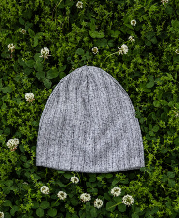린넨 니트 골지 비니 멜란지 (linen knit beanie)