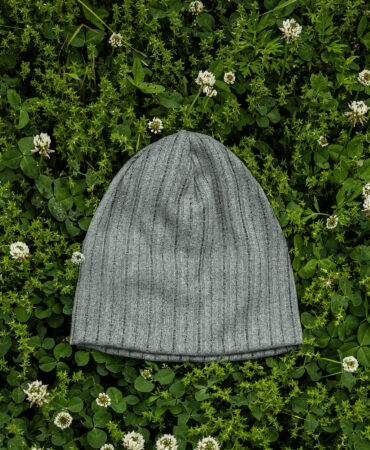 린넨 니트 골지 비니 인디모카 (linen knit beanie)