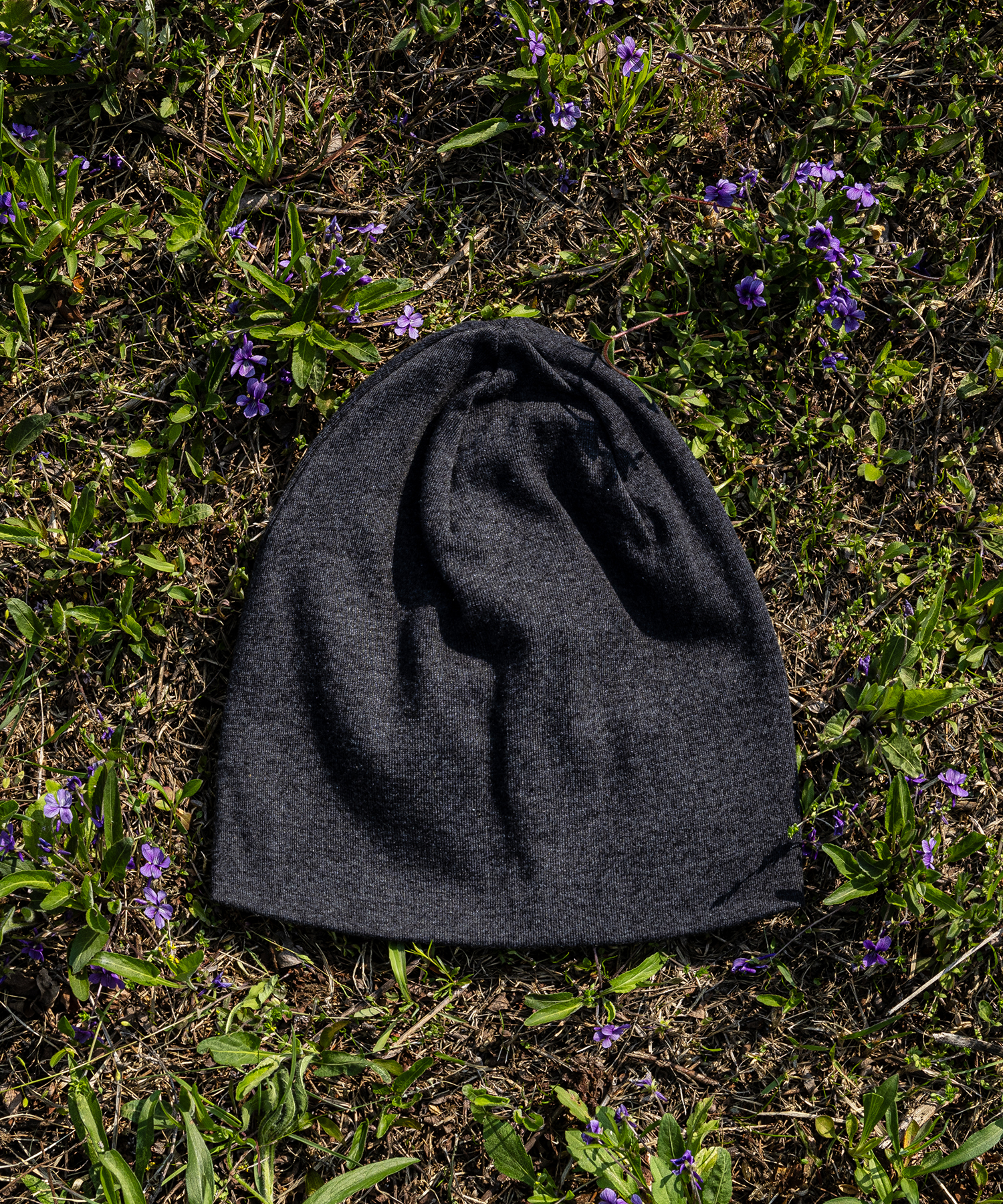 순면 코튼 면비니 차콜 (cotton beanie)