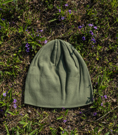 순면 코튼 면비니 카키 (cotton beanie)