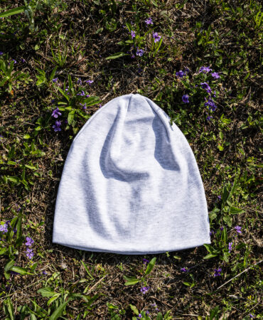 순면 코튼 면비니 화이트멜란지 (cotton beanie)