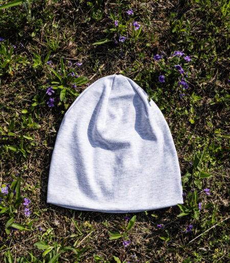 순면 코튼 면비니 화이트멜란지 (cotton beanie)