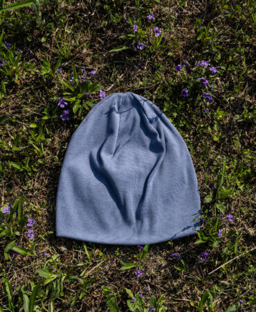 순면 코튼 면비니 애쉬블루 (cotton beanie)