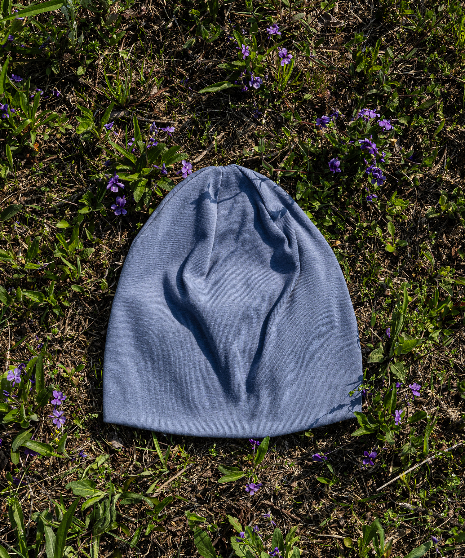 순면 코튼 면비니 애쉬블루 (cotton beanie)