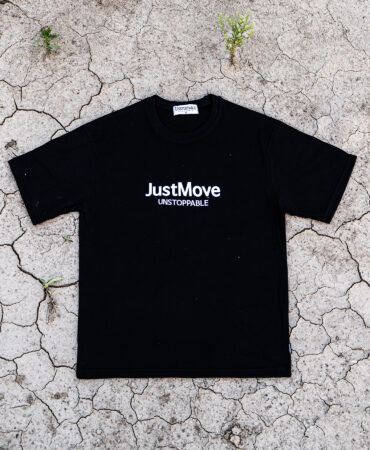 저스트무브 반팔티 블랙화이트 (JUST MOVE T-shirt)