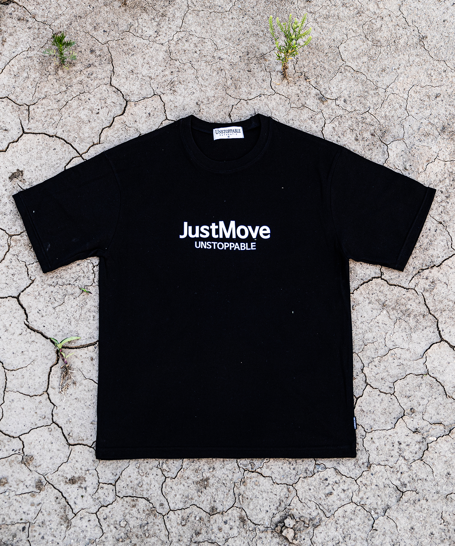 저스트무브 반팔티 블랙화이트 (JUST MOVE T-shirt)