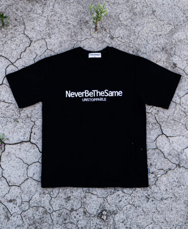 네버비더세임 반팔티 블랙화이트 (NEVER BE THE SAME T-shirt)