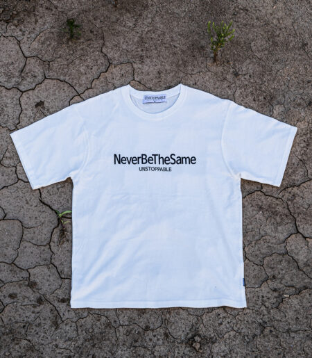 네버비더세임 반팔티 화이트블랙 (NEVER BE THE SAME T-shirt)