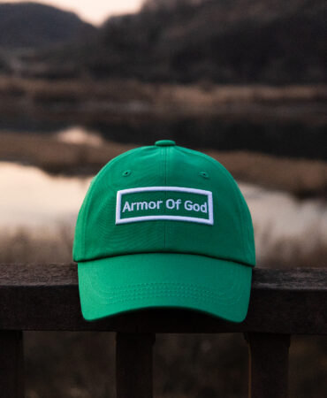 아머오브갓 박스로고 볼캡 그린 (ARMOR OF GOD box logo ballcap)