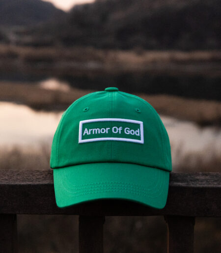 아머오브갓 박스로고 볼캡 그린 (ARMOR OF GOD box logo ballcap)