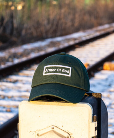 아머오브갓 박스로고 볼캡 딥그린 (ARMOR OF GOD box logo ballcap)