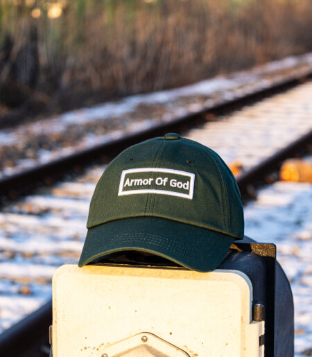 아머오브갓 박스로고 볼캡 딥그린 (ARMOR OF GOD box logo ballcap)