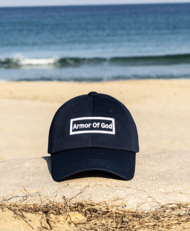 아머오브갓 박스로고 볼캡 네이비 (ARMOR OF GOD box logo ballcap)