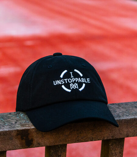 아이엠 언스탑퍼블 볼캡 블랙화이트 (IAM UNSTOPPABLE ballcap)