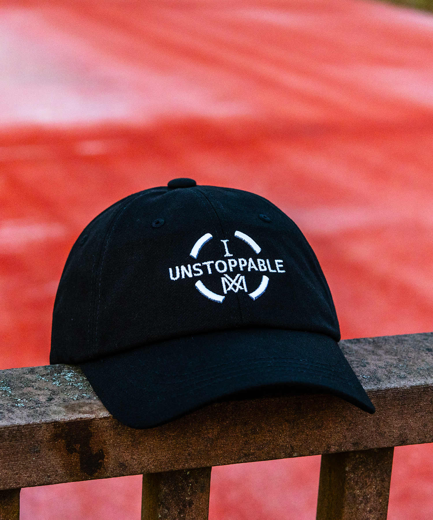아이엠 언스탑퍼블 볼캡 블랙화이트 (IAM UNSTOPPABLE ballcap)