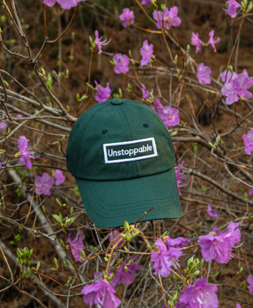 언스탑퍼블 박스로고 볼캡 딥그린 (UNSTOPPABLE box logo ballcap)