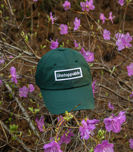 언스탑퍼블 박스로고 볼캡 딥그린 (UNSTOPPABLE box logo ballcap)