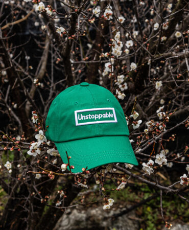 언스탑퍼블 박스로고 볼캡 그린 (UNSTOPPABLE box logo ballcap)