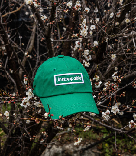 언스탑퍼블 박스로고 볼캡 그린 (UNSTOPPABLE box logo ballcap)
