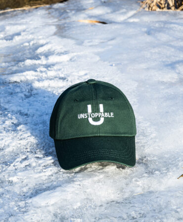 U 시그니처 로고 볼캡 딥그린 (U signature logo ballcap)