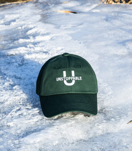 U 시그니처 로고 볼캡 딥그린 (U signature logo ballcap)