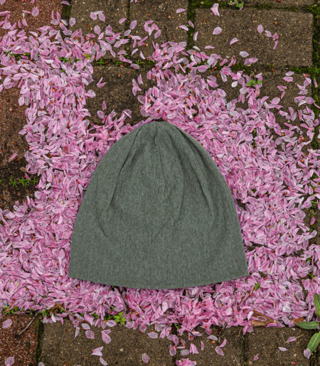 얇은 니트 망사 비니 카키 (thin knit mesh beanie)