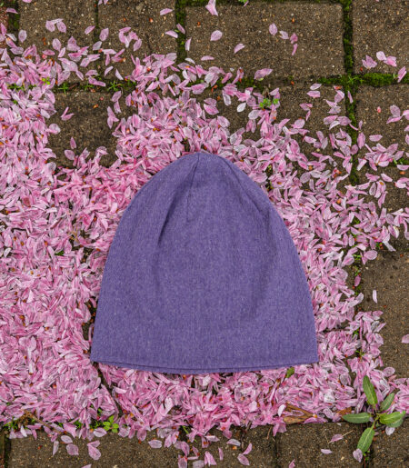 얇은 니트 망사 비니 라벤더 (thin knit mesh beanie)