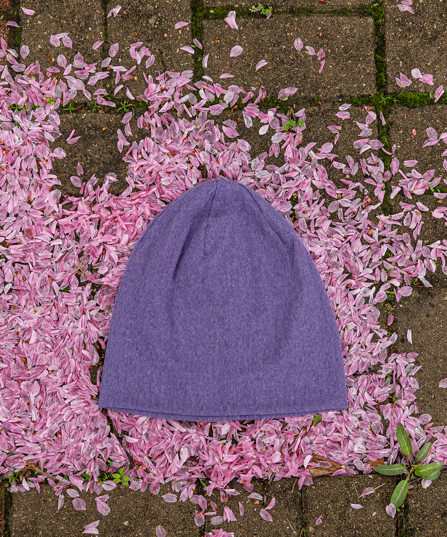 얇은 니트 망사 비니 라벤더 (thin knit mesh beanie)