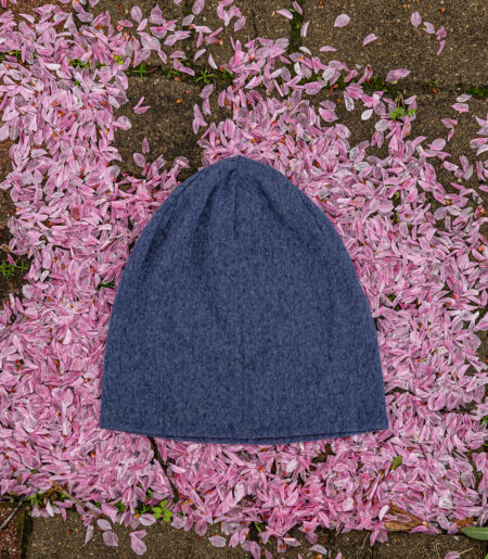 얇은 니트 망사 비니 블루 (thin knit mesh beanie)